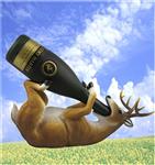 DED30976 Vintage Buck Deer Wine Bottle Holder